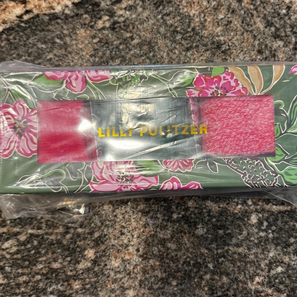Lilly Pulitzer Sock Set Womens 1 SZ Multi Safari Sanctuary GWP 3 Pairs Floral